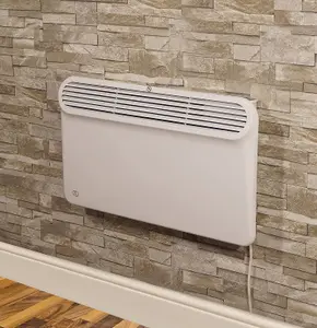 2000W Floor or Wall Mounted Electric Panel Heater - Slimline Silent Energy Efficient Home, Office or Conservatory Radiator