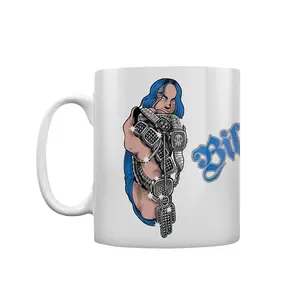 Billie Eilish Bling Mug White/Blue (One Size)