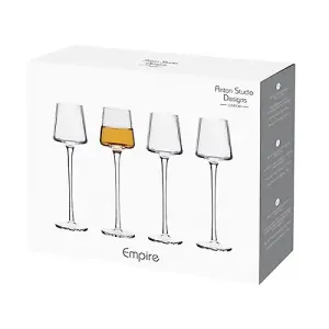 Anton Studios Empire Set of 4 Liqueur Glasses