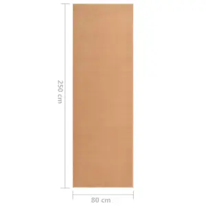 Runner Rug BCF Beige 80x250 cm