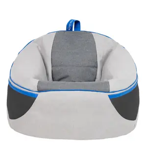 PLAY-R1 Alpha Kids Gaming Bean Bag Chair Grey Video Gaming Bean Bags