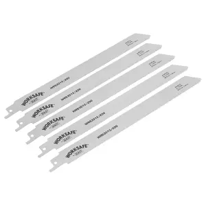 Sealey Reciprocating Saw Blade 225mm 14 TPI White - Pack of 5 WRS3013/200