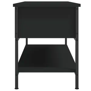 Berkfield TV Cabinet Black 100x35x45 cm Engineered Wood