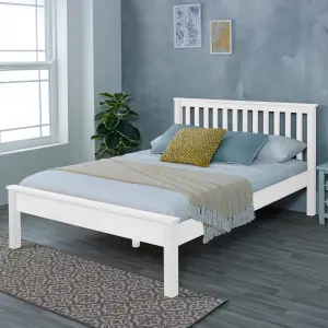 5ft King, Derby Wooden Bed Frame, White