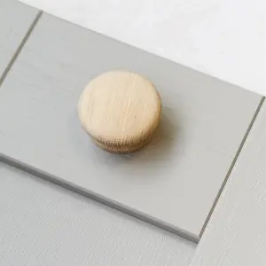 55mm Diameter Sanded Oak Cabinet Knob