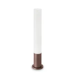 Luminosa Edo Outdoor Bollard Lamp 1 Light Coffee IP44