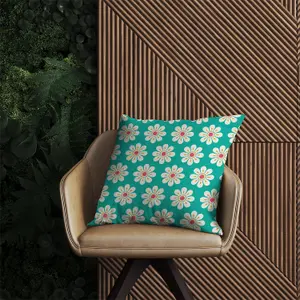 Daisy Pattern Outdoor Cushion 45cm x 45cm