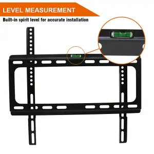 SunDaze 26"-65" Fixed TV Wall Bracket For LED LCD Plasma & Curved Screens