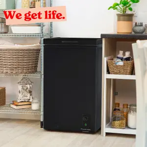 Russell Hobbs Chest Freezer 99L Freestanding Black with Free 5 Year Guarantee RH99CF0E1B