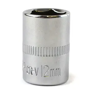 12mm 1/4" Drive Shallow Metric Socket Single Hex / 6 sided Bergen