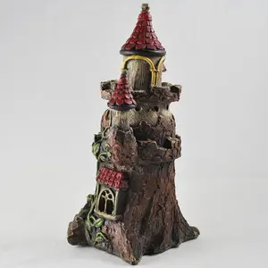 Comstock Fairy House - Magical Castle With Lights Fairy Garden