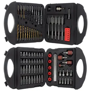 Mylek Drill Bit Set 118 Piece DIY HSS Titanium For Steel, Metal, Wood, Plastic, Screwdriver