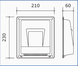 Vectaire Elix ELX1003LV 4" (100mm) Centrifugal Continuous Extract Fan Low Voltage) SELV & Vectaire 100mm - 150mm DMEV White Cowl