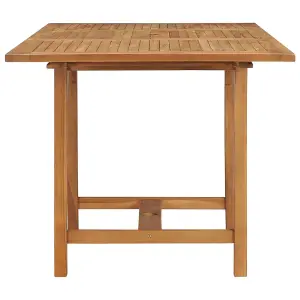 Berkfield Extending Garden Table (110-160)x80x75cm Solid Teak Wood