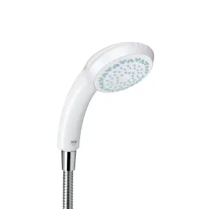 Mira Response White 4-spray pattern Shower head, 230mm