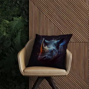 Rhino Face Splashart Outdoor Cushion 45cm x 45cm