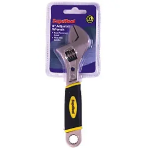 SupaTool Adjustable Wrench With Power Grip Chrome (20cm)