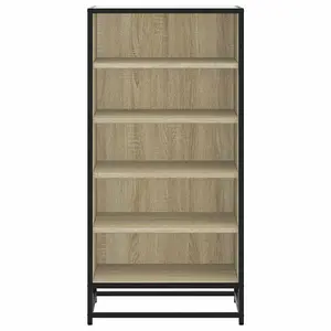 Berkfield Shoe Rack Sonoma Oak 48x38x97.5 cm Engineered Wood