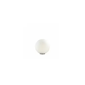 Luminosa Mapa Bianco 1 Light Medium Globe Table Lamp White, E27