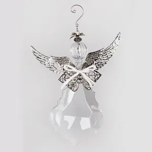 Crystal Teardrop Fairy Angel Hanging Figurine Ornament