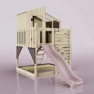 PolarPlay Kids Scandinavian Style Climbing Platform & Playhouse with Slide - Flavia Rose