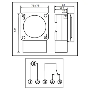 Optimum 24 Hour Time Switch Quartz 150 Hour Surface Panel Din-Rail Mounting