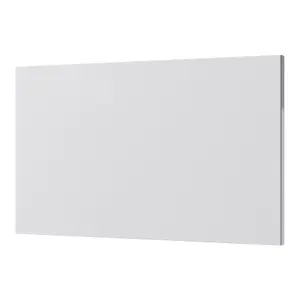 GoodHome Stevia & Garcinia Innovo handleless gloss light grey slab Standard End panel (H)340mm (W)595mm