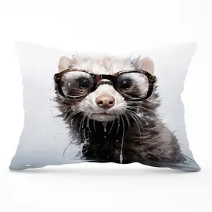 Splashart Ferret Cushions 33cm x 48cm