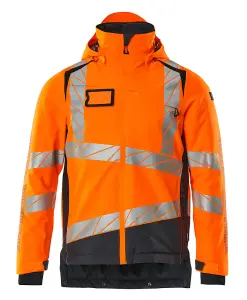 Mascot Accelerate Safe Winter Jacket with CLIMascot (Hi-Vis Orange/Dark Navy)  (Medium)