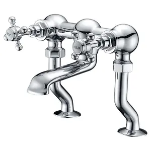 Georgina Traditional Chrome Deck Mounted Bath Filler Tap