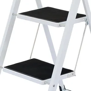 Oypla Foldable 2 Step Ladder Stepladder Non Slip Tread Safety Steel