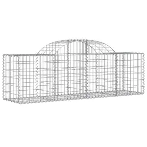 Berkfield Arched Gabion Baskets 20 pcs 200x50x60/80 cm Galvanised Iron