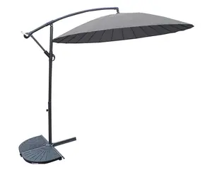 3m Grey Shanghai Cantilever Parasol