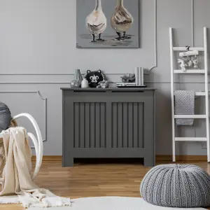 Kensington Small Grey Radiator cover 800mm(H) 1020mm(W) 180mm(D)