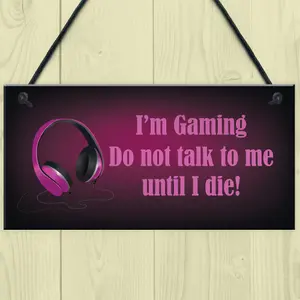 Neon Effect Pink Gaming Sign For Girls Bedroom Sign Girl Gamer Gift For Daughter Sister