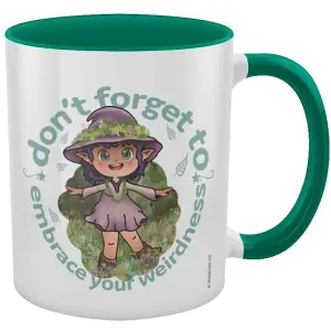 Grindstore Embrace Your Inner Weirdness Kooky Witch Mug White/Green (One Size)