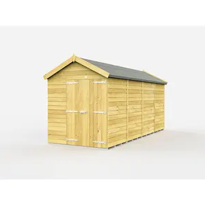 DIY Sheds 6x16 Apex Shed - Double Door Without Windows