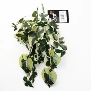 40cm Artificial Trailing Variegated Marble Pothos Plant