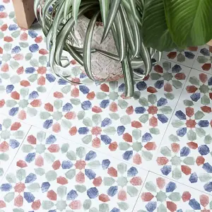 d-c-fix Spanish Leaves Self Adhesive Vinyl Floor Tiles Pack of 33 (3sqm)