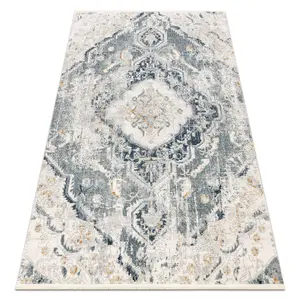 DISTIN 0816A blue / light green / white modern carpet - Ornament, vint 140x190 cm