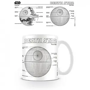 Star Wars Death Star Sketch Mug White/Black/Grey (One Size)