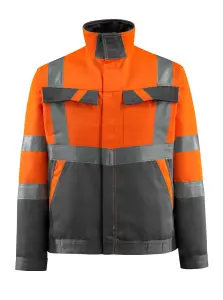 Mascot Safe Light Forster Work Jacket (Hi-Vis Orange/Dark Anthracite)  (Small)