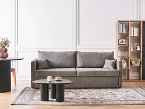 Sofa Bed BLEIK Taupe with Storage