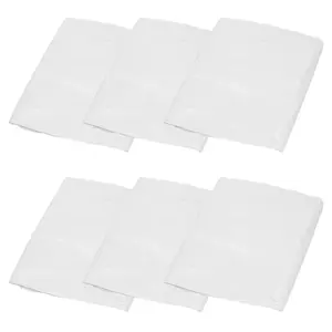 6pc Polythene Dust Sheets Cover For Decorating Painting Waterproof 9ft x 12ft