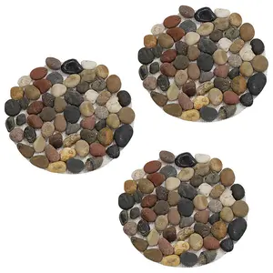 Woodside Round Stepping Stones, 3 Pack