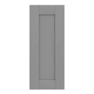 GoodHome Alpinia Matt slate grey wood effect Shaker Highline Cabinet door (W)300mm (H)715mm (T)18mm