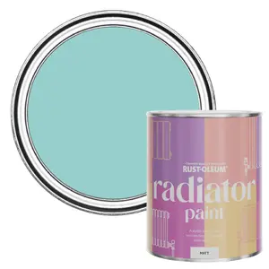 Rust-Oleum Teal Matt Radiator Paint 750ml