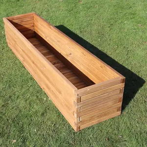 1.4m Pine Raised Trough Planter