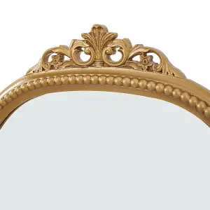 Baroque Decorative Wall Mounted Mirror Shatterproof in Gold