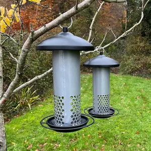 Squirrel Resistant Hanging Bird Mealworm Feeder (Set of 2)